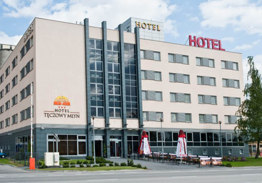 Hotel „Tęczowy Młyn” przy ul. Zakładowej w Kielcach